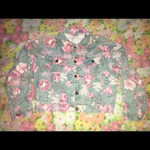 Gorgeous Vintage floral Jean jacket